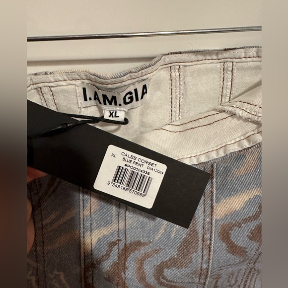 NWT IAMGIA CALEE denim corset - Picture 4 of 4